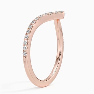 Elongated Flair Lab Diamond Ring