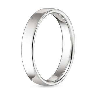Mojave 4mm Wedding Ring in 18K White Gold