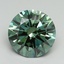 3.00 Ct. Fancy Vivid Green Round Lab Grown Diamond