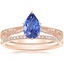14K Rose Gold Elsie Ring with Whisper Diamond Ring (1/10 ct. tw.)