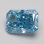 1.04 Ct. Fancy Vivid Blue Radiant Lab Grown Diamond