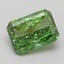 5.03 Ct. Fancy Vivid Green Radiant Lab Grown Diamond