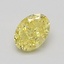 0.52 Ct. Fancy Intense Yellow Oval Diamond