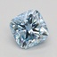 1.05 Ct. Fancy Intense Blue Cushion Lab Grown Diamond
