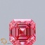 1.01 Ct. Fancy Vivid Pink Asscher Lab Grown Diamond