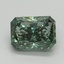 3.01 Ct. Fancy Vivid Pacific Green Radiant Lab Grown Diamond