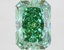 4.31 Ct. Fancy Vivid Green Radiant Lab Grown Diamond