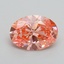 1.51 Ct. Fancy Vivid Pink Oval Lab Grown Diamond