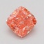 1.04 Ct. Fancy Vivid Pink Cushion Lab Grown Diamond