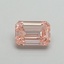1.06 Ct. Fancy Vivid Pink Emerald Lab Grown Diamond