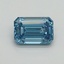 1.02 Ct. Fancy Vivid Blue Emerald Lab Grown Diamond