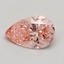 0.50 Ct. Fancy Intense Pink Pear Lab Grown Diamond