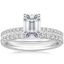 18K White Gold Harmony Perfect Fit Diamond Ring with Amelie Diamond Ring (1/3 ct. tw.)