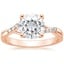 14K Rose Gold Chamise Diamond Ring (1/15 ct. tw.), smalltop view