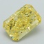 4.07 Ct. Fancy Vivid Yellow Radiant Lab Grown Diamond