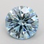 1.50 Ct. Fancy Vivid  Blue Round Lab Grown Diamond