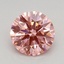 0.78 Ct. Fancy Vivid Pink Round Lab Grown Diamond