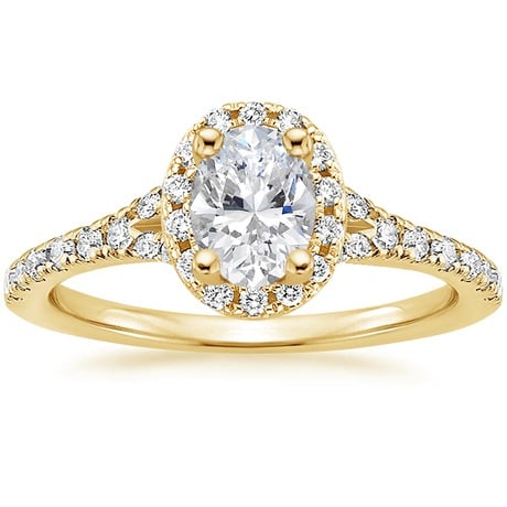 18K Yellow Gold Joy Diamond Ring (1/3 ct. tw.) with Bliss Diamond Ring (1/5 ct. tw.)