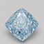 1.81 Ct. Fancy Vivid Blue Cushion Lab Grown Diamond