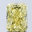 2.10 Ct. Fancy Vivid Yellow Radiant Lab Grown Diamond