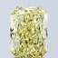 3.09 Ct. Fancy Vivid Yellow Radiant Lab Grown Diamond