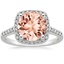18K White Gold Odessa Halo Diamond Ring (1/5 ct. tw.), smalltop view