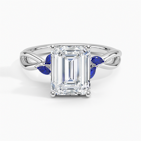 Diamond Ring with Sapphire Accents - Willow