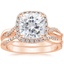 14KR Moissanite Petite Twisted Vine Halo Diamond Bridal Set (1/3 ct. tw.), smalltop view