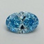 2.19 Ct. Fancy Vivid Blue Oval Lab Grown Diamond