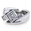 Modern Jacket Wedding Band, smallside view