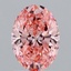 1.52 Ct. Fancy Vivid Pink Oval Lab Grown Diamond
