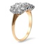 The Gilda Ring, smalltop view on a hand
