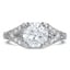 Custom Vintage-Inspired Split Shank Diamond Ring