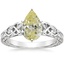 18K White Gold Aberdeen Celtic Diamond Ring, smalltop view