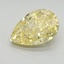 2.10 Ct. Fancy Vivid Yellow Pear Lab Grown Diamond