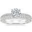 Platinum Tacori Sculpted Crescent Knife Edge Diamond Ring with Simply Tacori Diamond Ring (1/5 ct. tw.)