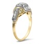 The Madalene Ring, smalltop view on a hand