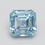 1.00 Ct. Fancy Intense Blue Asscher Lab Grown Diamond