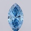 1.61 Ct. Fancy Vivid  Blue Marquise Lab Grown Diamond