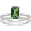 18K White Gold Petite Elodie Ring with Luxe Ballad Diamond Ring