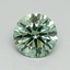 0.74 Ct. Fancy Vivid Green Round Lab Grown Diamond
