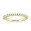 18K Yellow Gold Tacori Petite Crescent Diamond Ring (1/4 ct. tw.), smalltop view