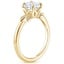 18K Yellow Gold Fiore Diamond Ring, smallside view