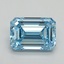 3.86 Ct. Fancy Vivid Blue Emerald Lab Grown Diamond