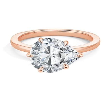 14K Rose Gold Morgan East-West Solitaire Ring