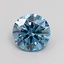 1.05 Ct. Fancy Vivid Blue Round Lab Grown Diamond