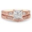 Contoured Engraved Pave Milgrain Diamond Ring, smallside view