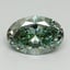 1.61 Ct. Fancy Vivid Pacific Green Oval Lab Grown Diamond