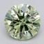 2.00 Ct. Fancy Vivid  Green Round Lab Grown Diamond