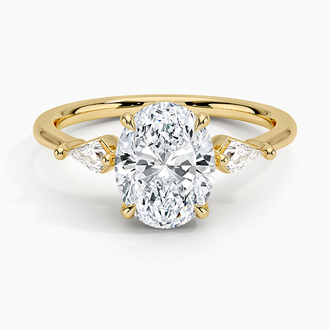 Kite Three Stone Diamond Ring